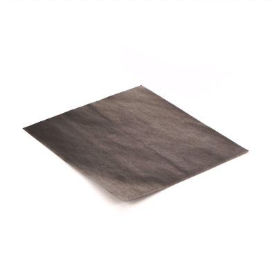 Bag Tek Black Paper Large Double Open Bag - Greaseproof - 10" x 9" - 100 count box