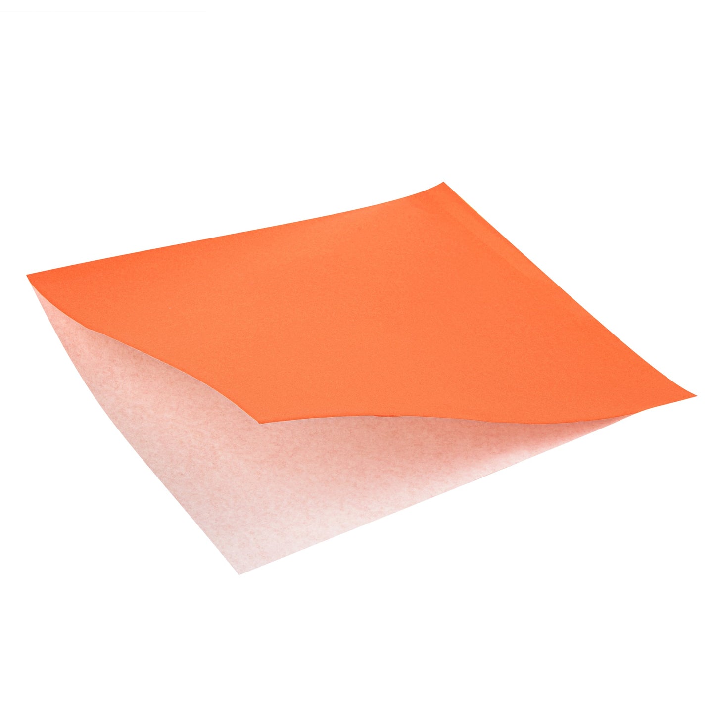 Bag Tek Tangerine Orange Paper Large Double Open Bag - Greaseproof - 10" x 9" - 100 count box