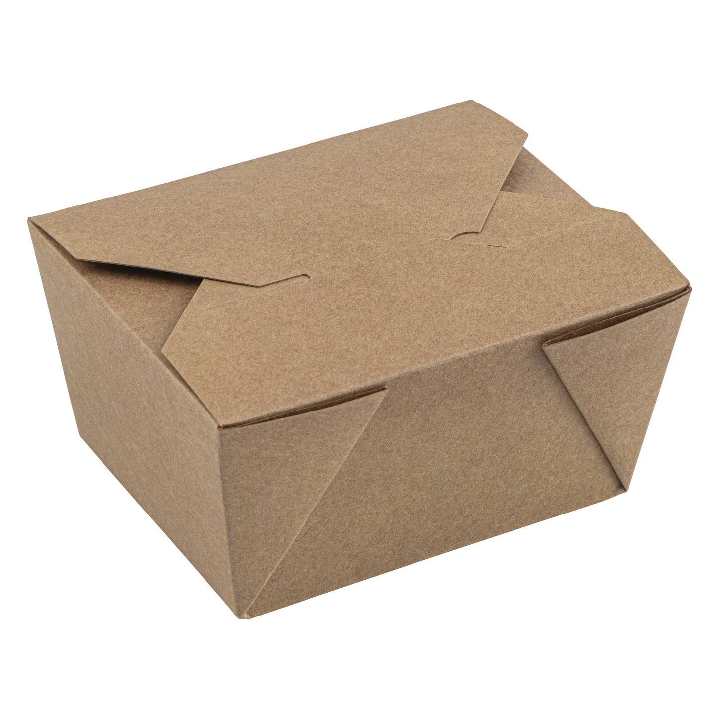 Bio Tek 30 oz Rectangle Kraft Paper Microwavable #1 Bio Box Take Out Container - 5" x 4" x 2 1/2" - 200 count box