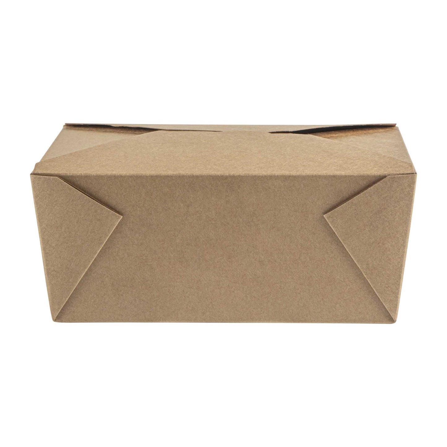 Bio Tek 98 oz Rectangle Kraft Paper Microwavable #4 Bio Box Take Out Container - 8 1/2" x 6 1/4" x 3 1/2" - 50 count box