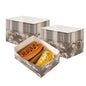 Bio Tek Rectangle Camouflage Paper Sandwich / Burger Open Tray - 8 1/2" x 6" x 3 1/2" - 100 count box