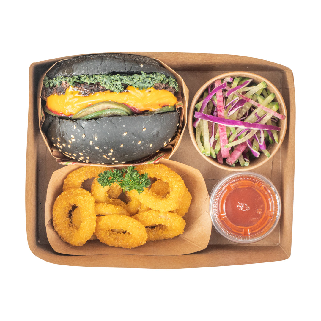 Bio Tek Rectangle Kraft Paper Sandwich / Burger Open Tray - 8 1/2" x 6" x 3 1/2" - 100 count box