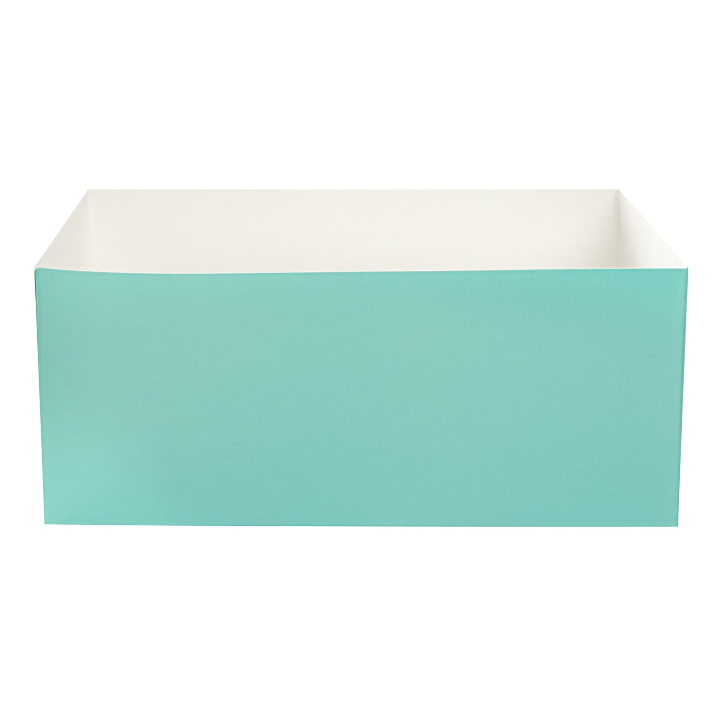 Bio Tek Rectangle Turquoise Paper Sandwich / Burger Open Tray - 8 1/2" x 6" x 3 1/2" - 100 count box