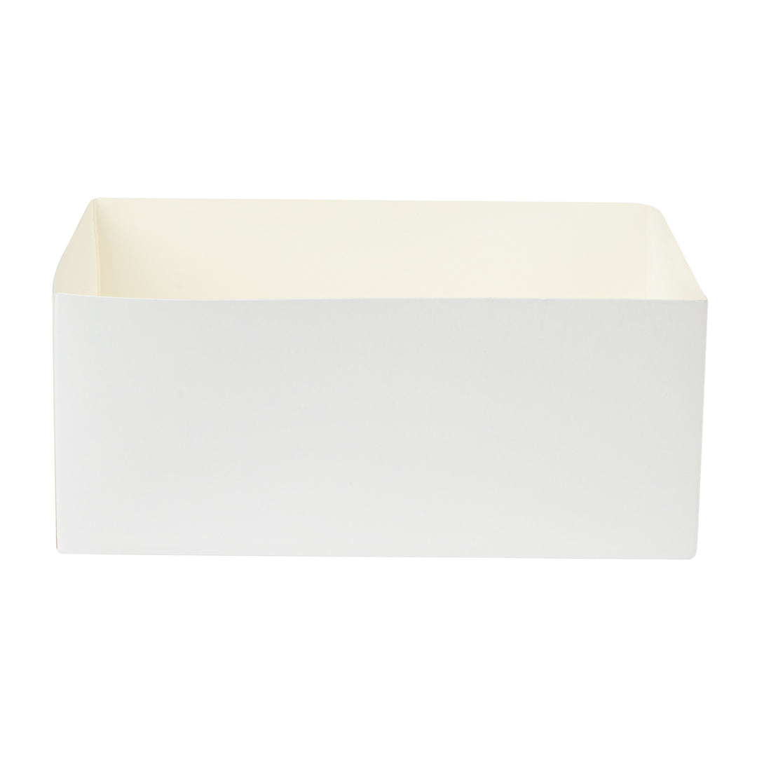 Bio Tek Rectangle White Paper Sandwich / Burger Open Tray - 8 1/2" x 6" x 3 1/2" - 100 count box