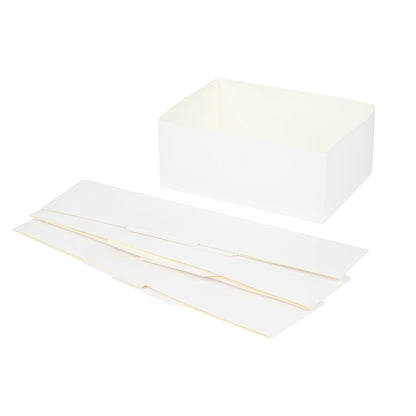 Bio Tek Rectangle White Paper Sandwich / Burger Open Tray - 8 1/2" x 6" x 3 1/2" - 100 count box
