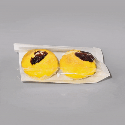Bag Tek White Paper Medium Bread Bag - with Side Window - 6" x 2 1/2" x 10" - 100 count box