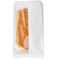 Bag Tek White Paper Large Bread Bag - Side Window - 6" x 2 3/4" x 11 1/2" - 100 count box