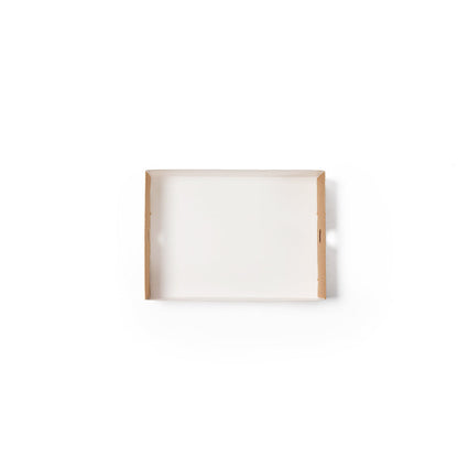 Slide Tek Rectangle Kraft Paper Medium Insert - Fits Catering Tray - 12" x 8 3/4" x 3 1/4" - 10 count box