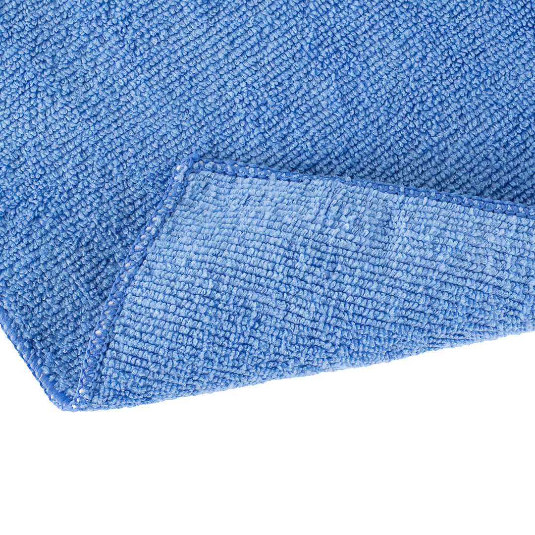 Clean Tek Professional Blue Microfiber Cleaning Cloth - 16" x 16" - 10 count box