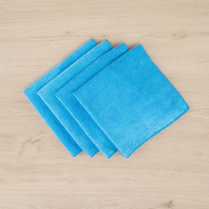 Clean Tek Professional Blue Microfiber Cleaning Cloth - 16" x 16" - 10 count box