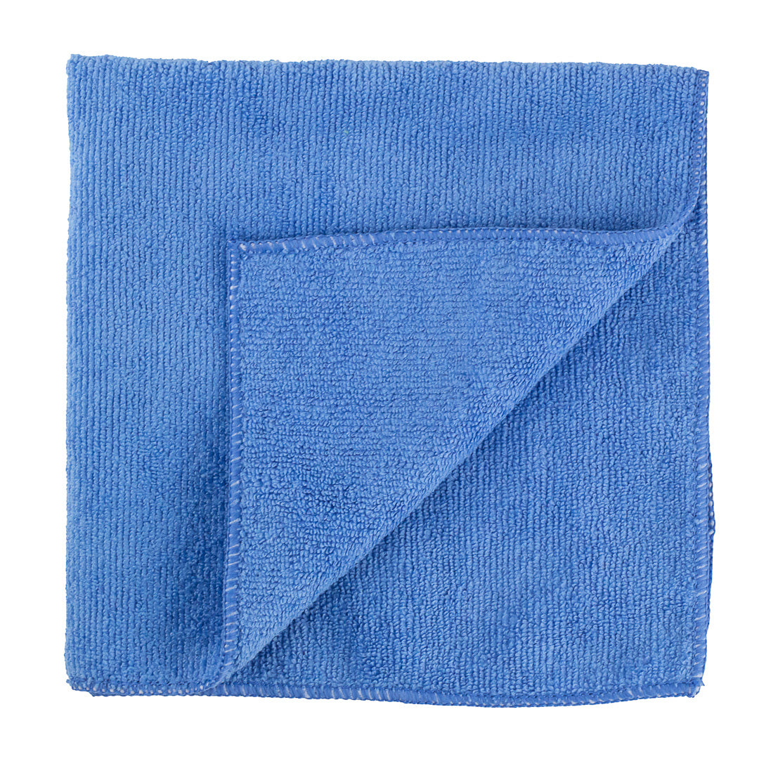Clean Tek Professional Blue Microfiber Cleaning Cloth - 16" x 16" - 100 count box
