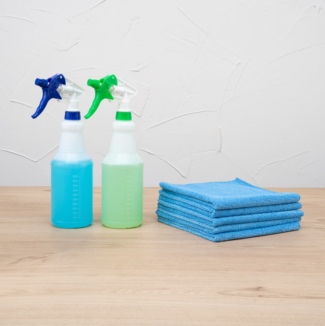 Clean Tek Professional Blue Microfiber Cleaning Cloth - 16" x 16" - 100 count box