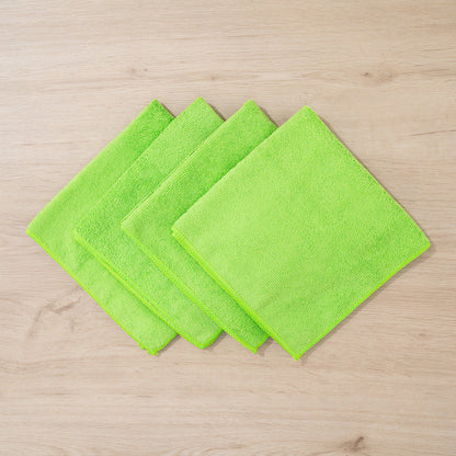 Clean Tek Professional Green Microfiber Cleaning Cloth - 16" x 16" - 10 count box