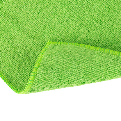 Clean Tek Professional Green Microfiber Cleaning Cloth - 16" x 16" - 100 count box
