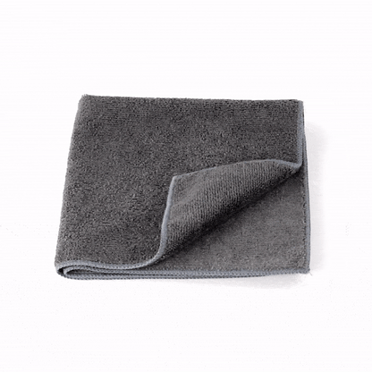 Clean Tek Professional Gray Microfiber Cleaning Cloth - 16" x 16" - 100 count box