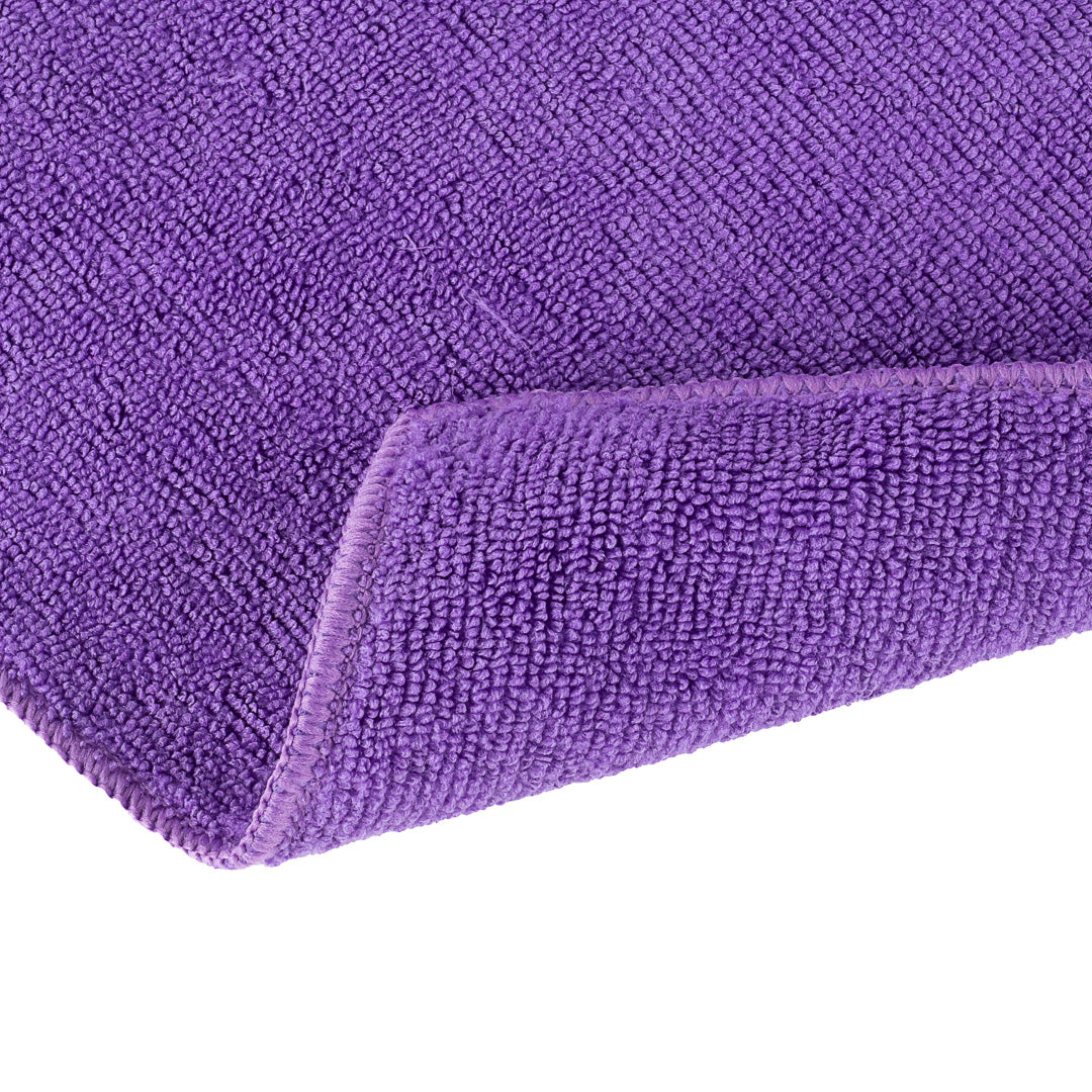 Clean Tek Professional Purple Microfiber Cleaning Cloth - 16" x 16" - 100 count box