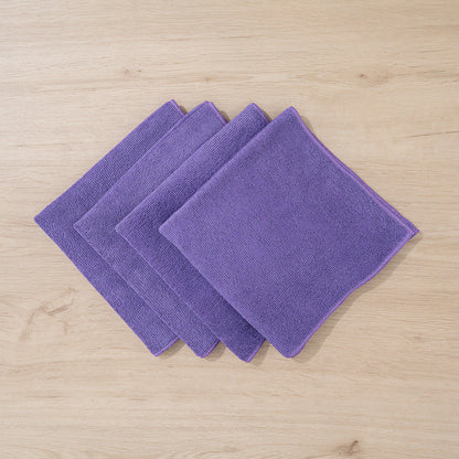 Clean Tek Professional Purple Microfiber Cleaning Cloth - 16" x 16" - 100 count box