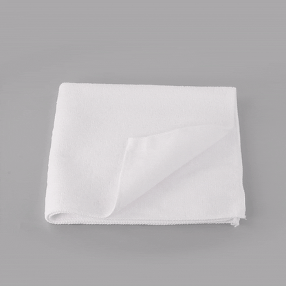 Clean Tek Professional White Microfiber Cleaning Cloth - 16" x 16" - 10 count box