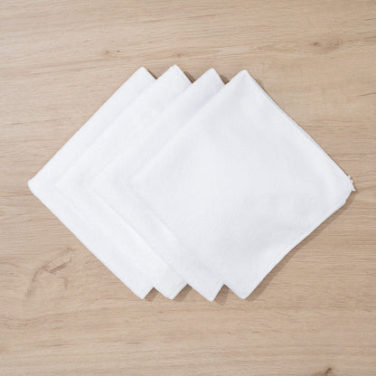 Clean Tek Professional White Microfiber Cleaning Cloth - 16" x 16" - 10 count box
