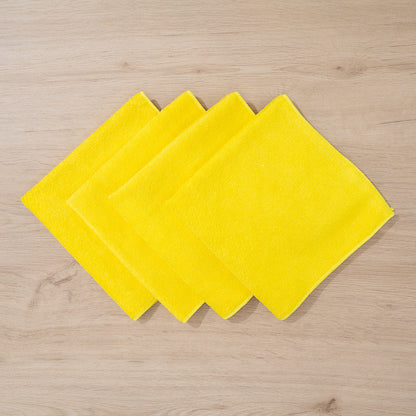 Clean Tek Professional Yellow Microfiber Cleaning Cloth - 16" x 16" - 10 count box