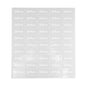 Label Tek Plastic Fat Burner Label - Clear with White Font, Water-Resistant - 2" x 1" - 100 count box