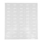 Label Tek Plastic Sangria Label - Clear with White Font, Water-Resistant - 2" x 1" - 100 count box