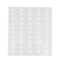 Label Tek Plastic Detox Cleanse Label - Clear with White Font, Water-Resistant - 2" x 1" - 100 count box