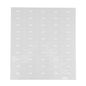 Label Tek Plastic Rum Label - Clear with White Font, Water-Resistant - 2" x 1" - 100 count box