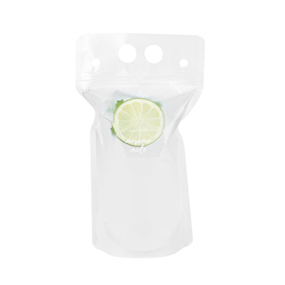 Label Tek Plastic Moscow Mule Label - Clear with White Font, Water-Resistant - 2" x 1" - 100 count box