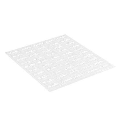 Label Tek Plastic Flu Fighter Label - Clear with White Font, Water-Resistant - 2" x 1" - 100 count box