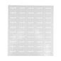 Label Tek Plastic Margarita Label - Clear with White Font, Water-Resistant - 2" x 1" - 100 count box