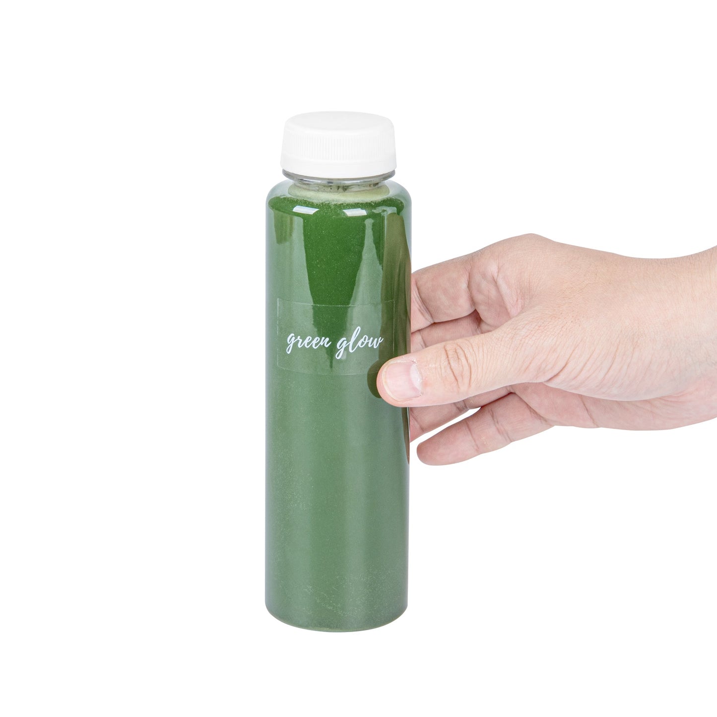 Label Tek Plastic Green Glow Label - Clear with White Font, Water-Resistant - 2" x 1" - 100 count box
