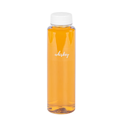 Label Tek Plastic Whiskey Label - Clear with White Font, Water-Resistant - 2" x 1" - 100 count box