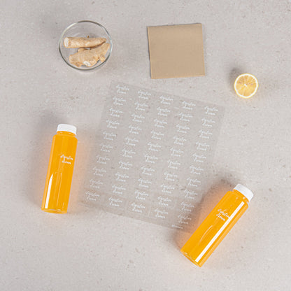Label Tek Plastic Digestion Dream Label - Clear with White Font, Water-Resistant - 2" x 1" - 100 count box
