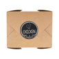 Label Tek Plastic Chicken Label - Black with White Font, Tamper-Evident - 2" x 2" - 500 count box