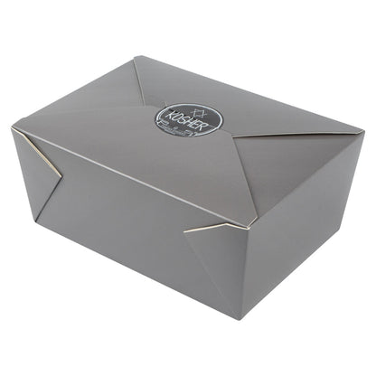 Label Tek Plastic Kosher Label - Black with White Font, Tamper-Evident - 2" x 2" - 500 count box