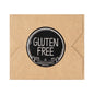 Label Tek Plastic Gluten Free Label - Black with White Font, Tamper-Evident - 2" x 2" - 500 count box