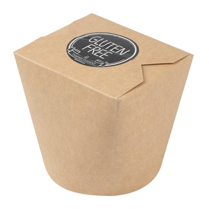 Label Tek Plastic Gluten Free Label - Black with White Font, Tamper-Evident - 2" x 2" - 500 count box