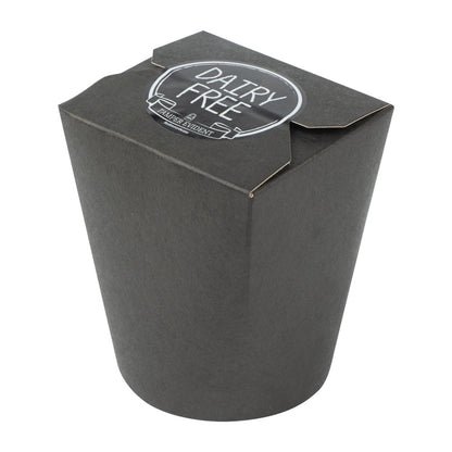 Label Tek Plastic Dairy Free Label - Black with White Font, Tamper-Evident - 2" x 2" - 500 count box