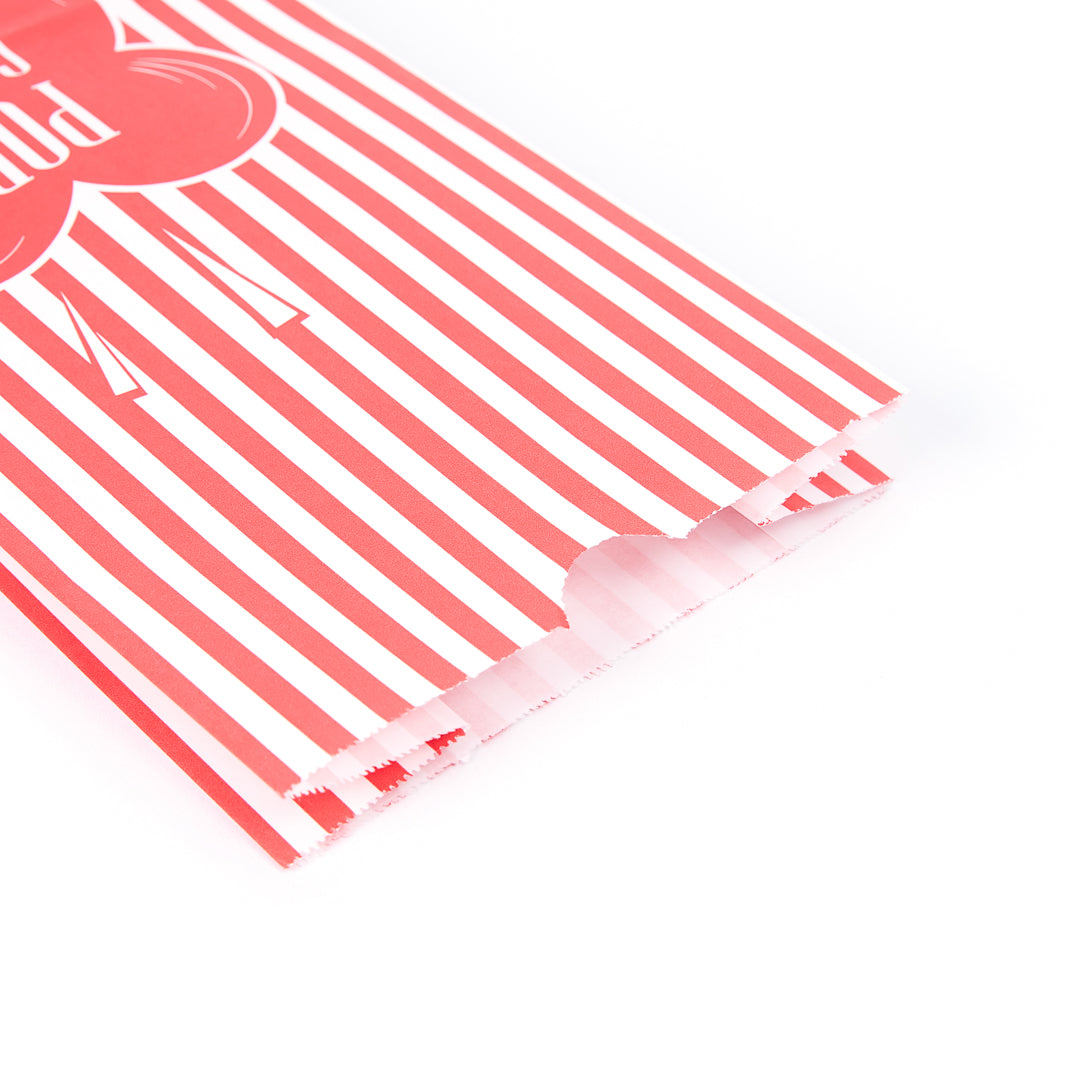 Bag Tek 2 oz Red Paper Popcorn Bag - 5 1/4" x 3" x 10" - 100 count box