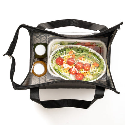 Delivery Tek Black Food Delivery Bag - Insulated - 15" x 13 1/4" x 9 1/2" - 10 count box