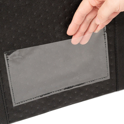 Delivery Tek Black Food Delivery Bag - Insulated - 15" x 13 1/4" x 9 1/2" - 10 count box