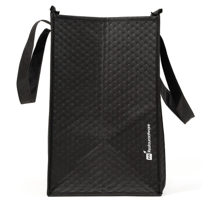 Delivery Tek Black Food Delivery Bag - Insulated - 15" x 13 1/4" x 9 1/2" - 10 count box