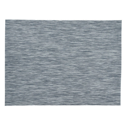 Sovereign Rectangle Gray Vinyl Woven Placemat - 16" x 12" - 6 count box