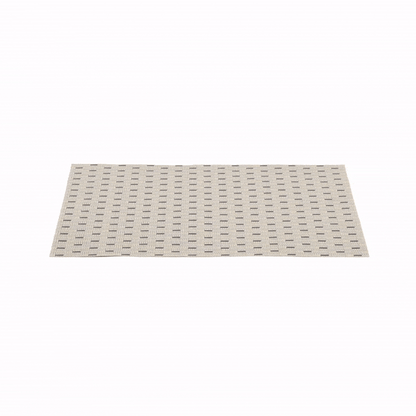 Speculo Rectangle Sand Vinyl Woven Placemat - Wave Pattern - 16" x 12" - 6 count box