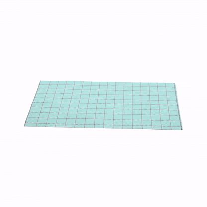 Imperial Rectangle Blue Vinyl Woven Placemat - 16" x 12" - 6 count box