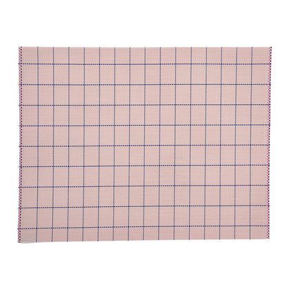 Imperial Rectangle Pink Vinyl Woven Placemat - 16" x 12" - 6 count box