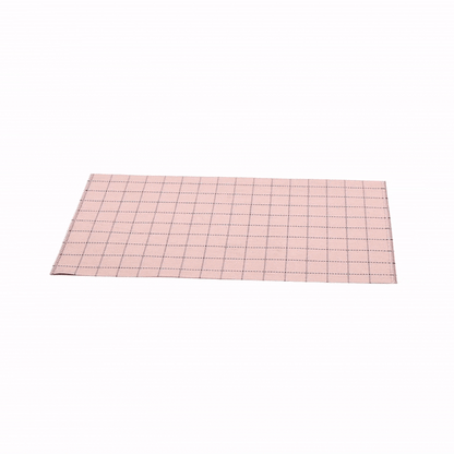 Imperial Rectangle Pink Vinyl Woven Placemat - 16" x 12" - 6 count box