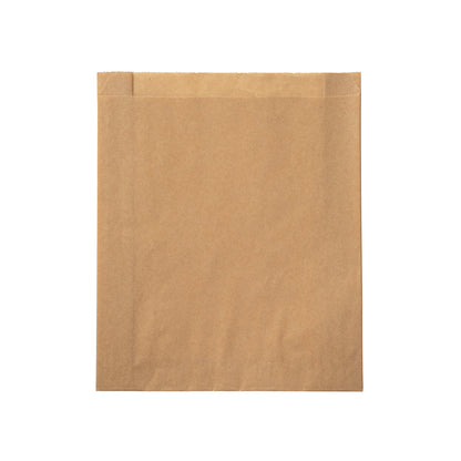 Bag Tek Kraft Paper Sandwich / Snack Bag - Silicone-Coated - 7" x 2" x 9" - 100 count box