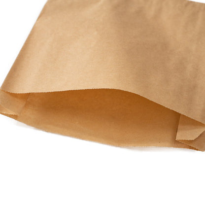 Bag Tek Kraft Paper Sandwich / Snack Bag - Silicone-Coated - 7" x 2" x 9" - 100 count box